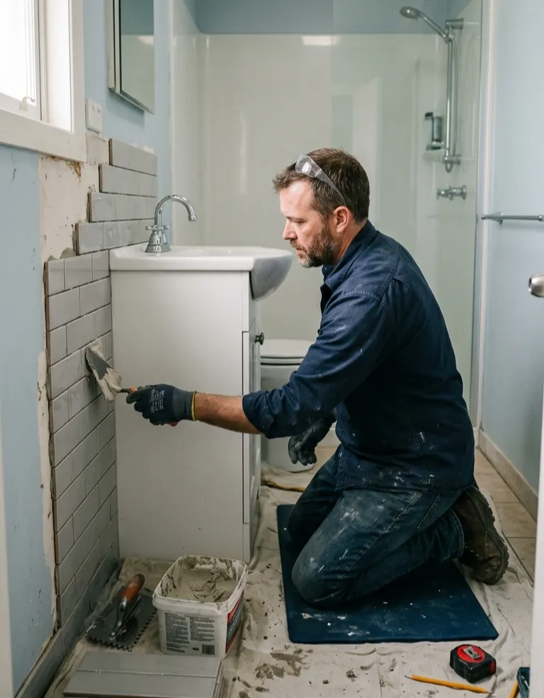 Small Bathroom Renovation Process by SBB Plumbing