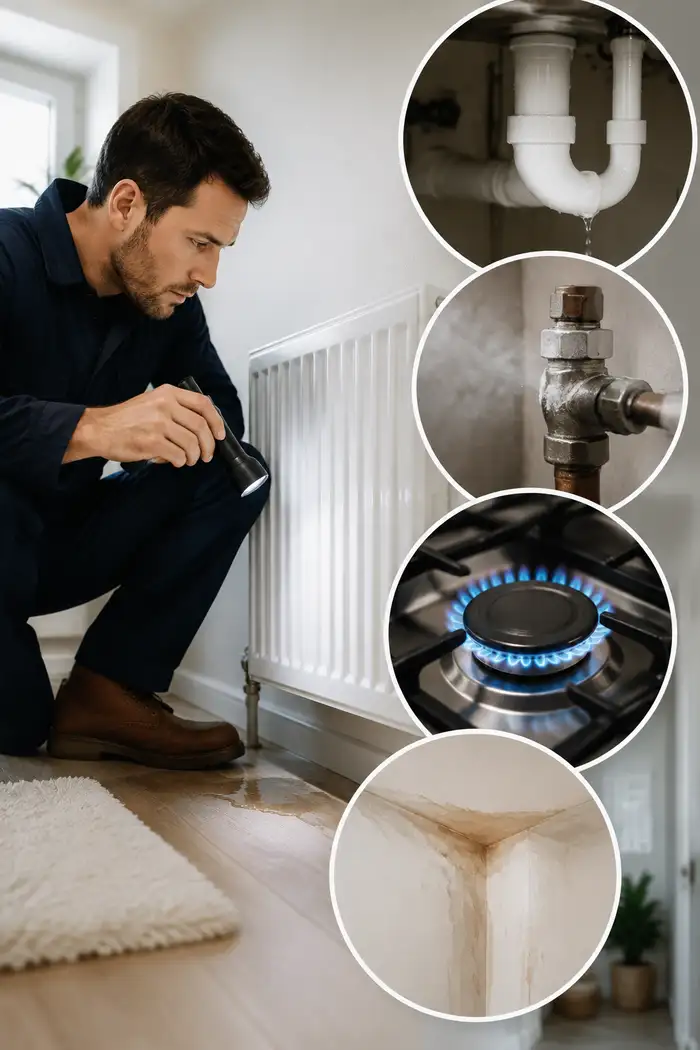 Finding Water, Central Heating and Gas Leak by SBB Plumber